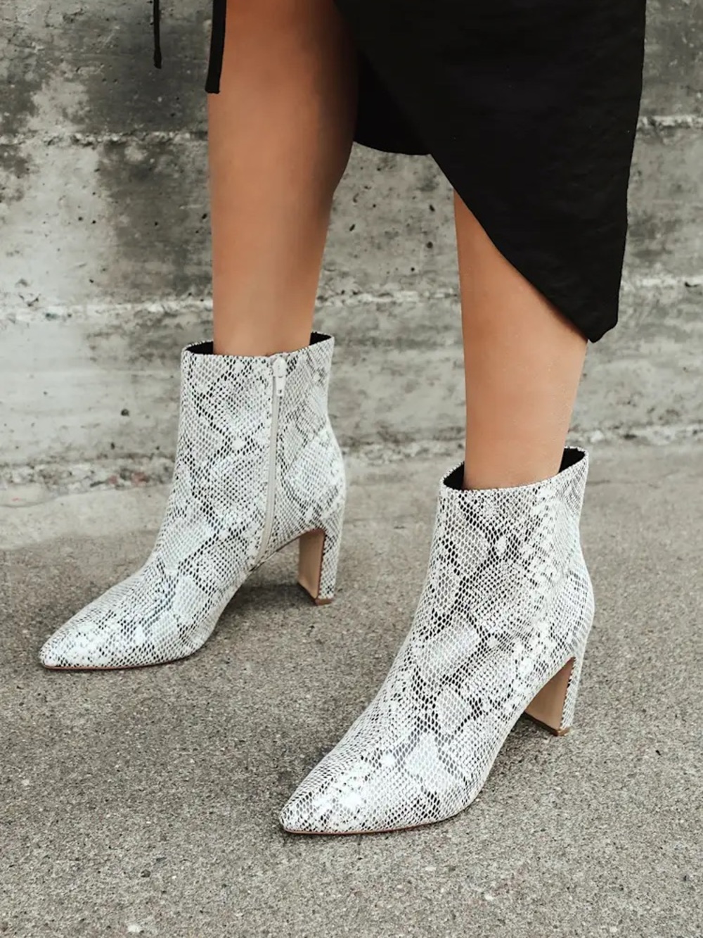 ERIN Snakeskin Ankle Boots